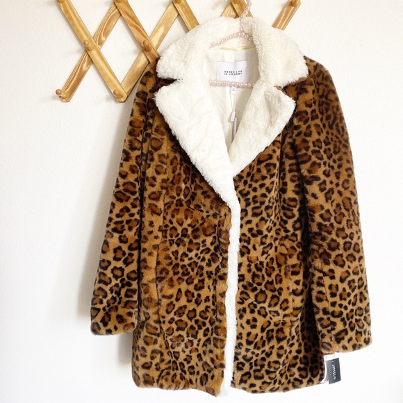 10 Crosby Derek Lam Jackets & Blazers - DEREK LAM 10 Crosby faux fur animal print coat